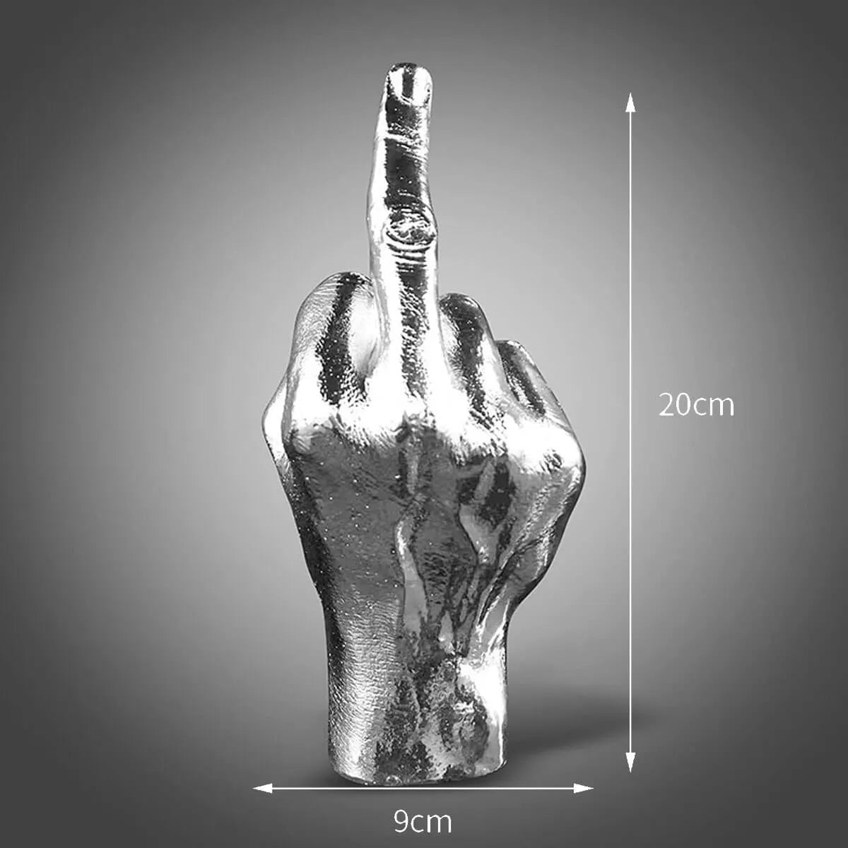 Middle Finger Abstract Handicraft Resin Art Sculpture