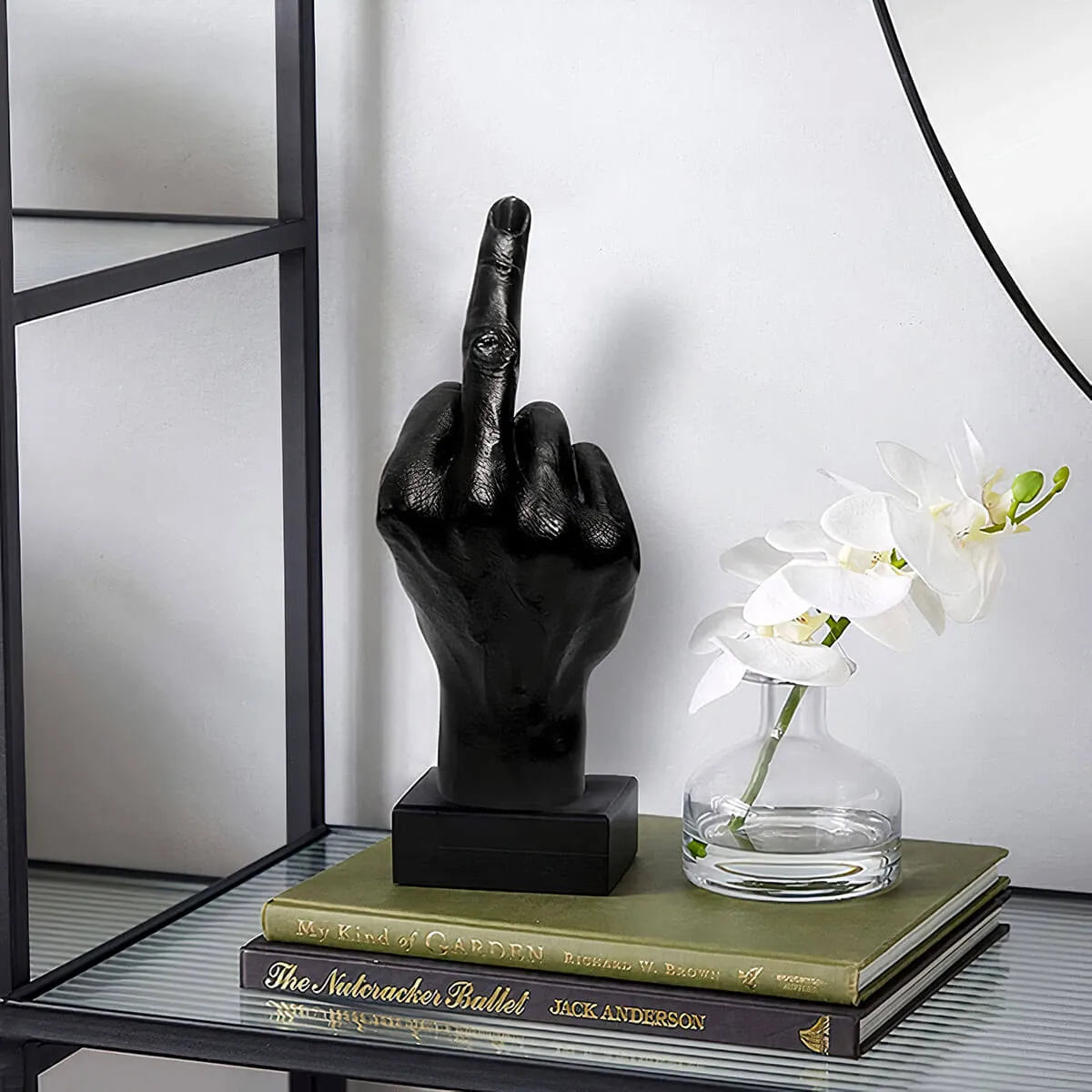 Middle Finger Abstract Handicraft Resin Art Sculpture