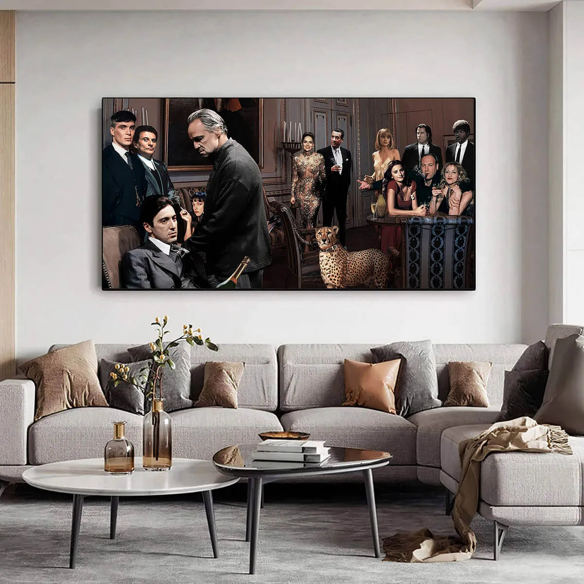 Mobsters and Gangsters Famous Characters Canvas Print