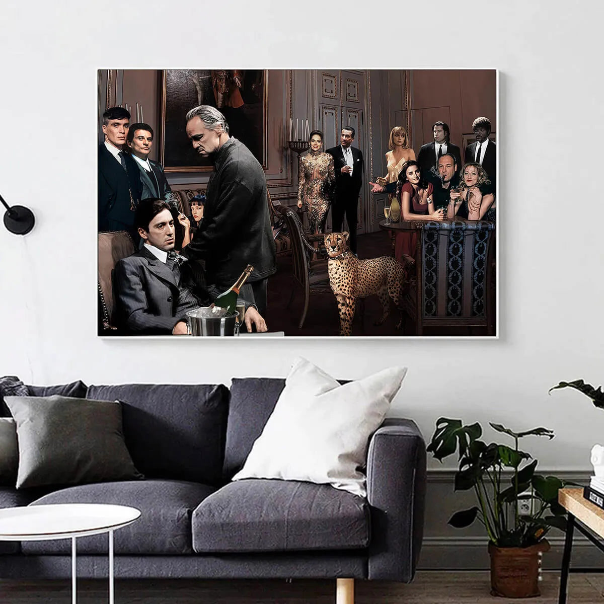 Mobsters and Gangsters Famous Characters Canvas Print