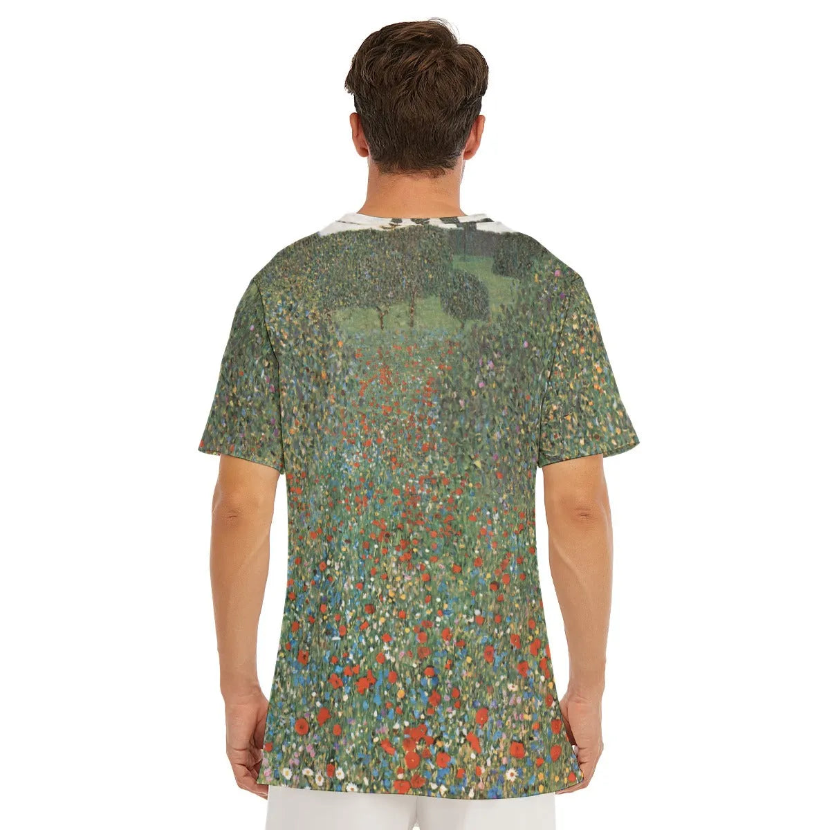 Mohnfeld Poppy Field by Gustav Klimt T-Shirt