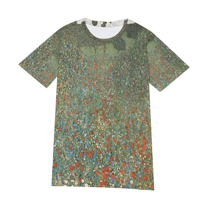 Mohnfeld Poppy Field by Gustav Klimt T-Shirt