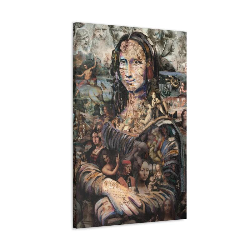 Discover the Surreal: Mona Lisa Collage Canvas