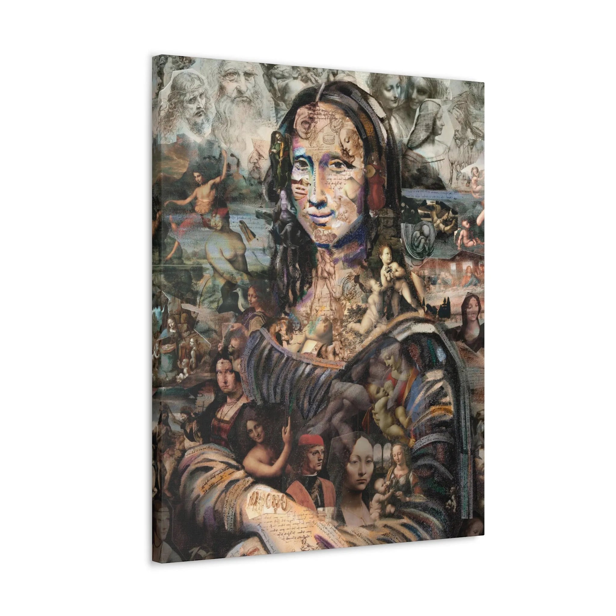 Discover the Surreal: Mona Lisa Collage Canvas