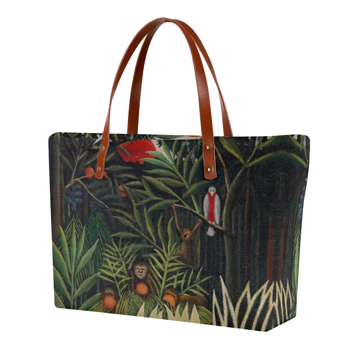 Monkeys and Parrot by Henri Rousseau Tote Bag