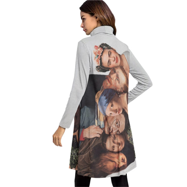 Most Iconic Portraits Artists of All Time Dress Long Sleeve