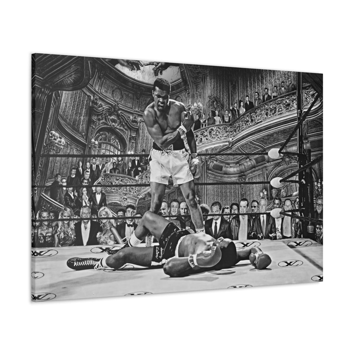 Geezers Printed Boxing Ring Canvas