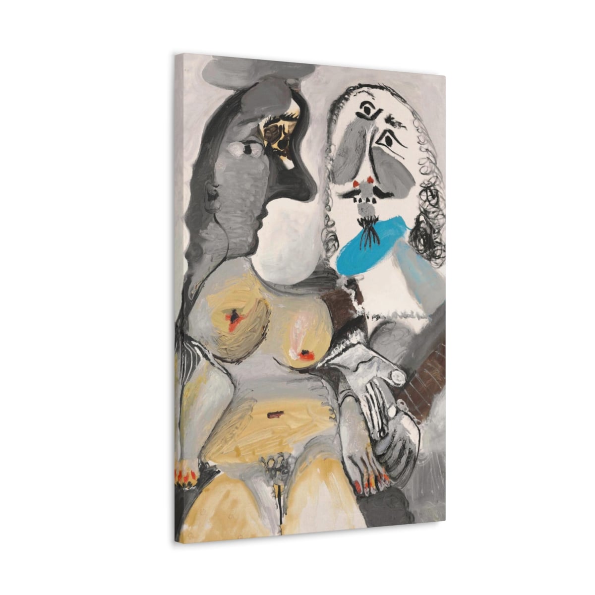 Picasso Musketeer and Seated Nude Print