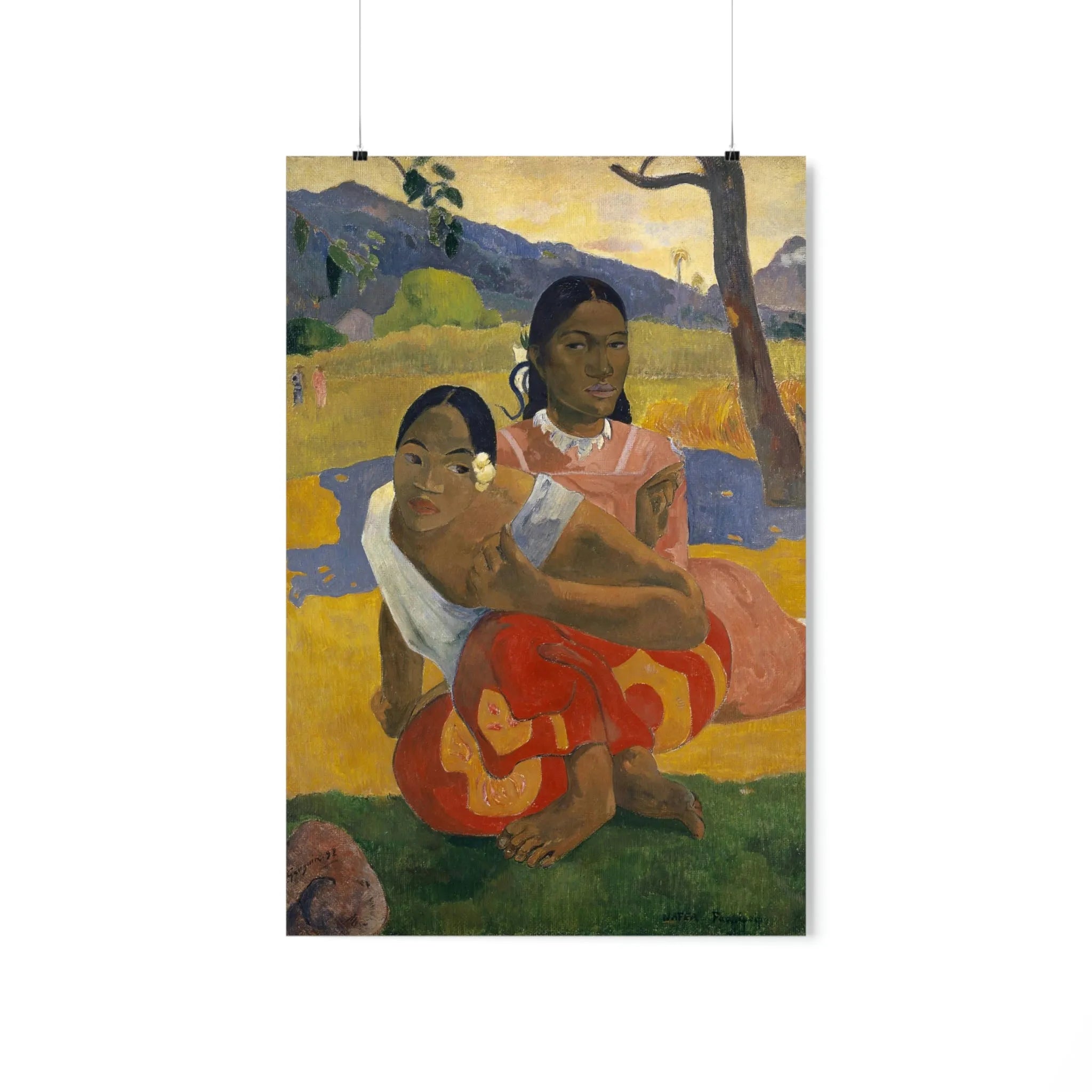 Nafea Faa Ipoipo by Paul Gauguin Art Premium Posters