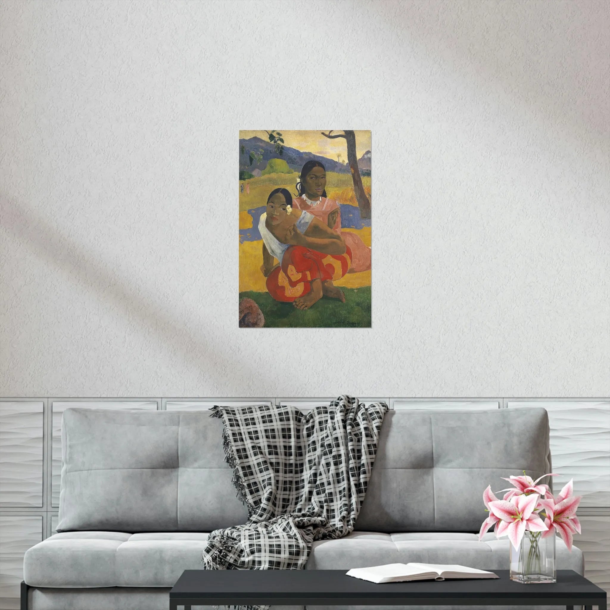 Nafea Faa Ipoipo by Paul Gauguin Art Premium Posters