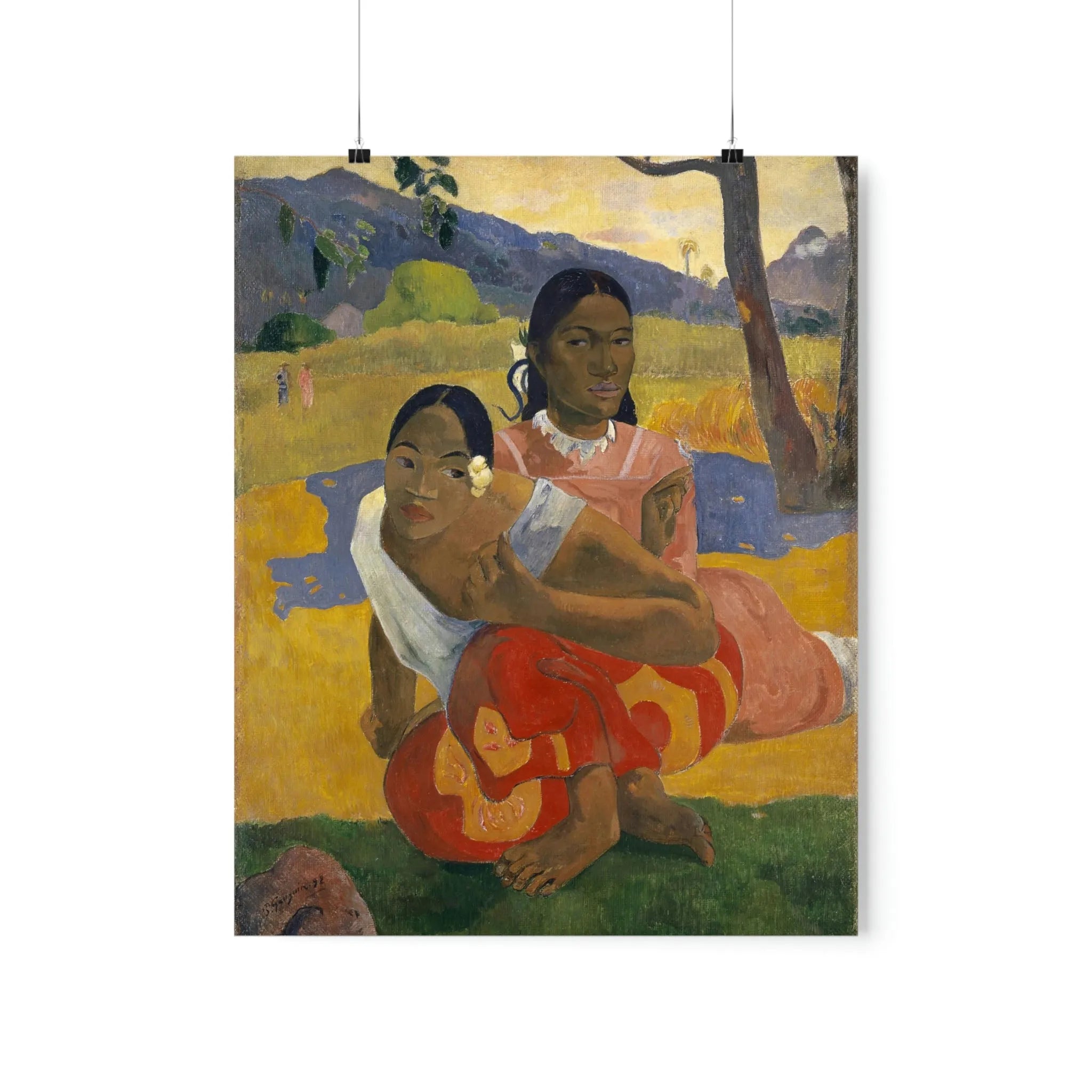 Nafea Faa Ipoipo by Paul Gauguin Art Premium Posters