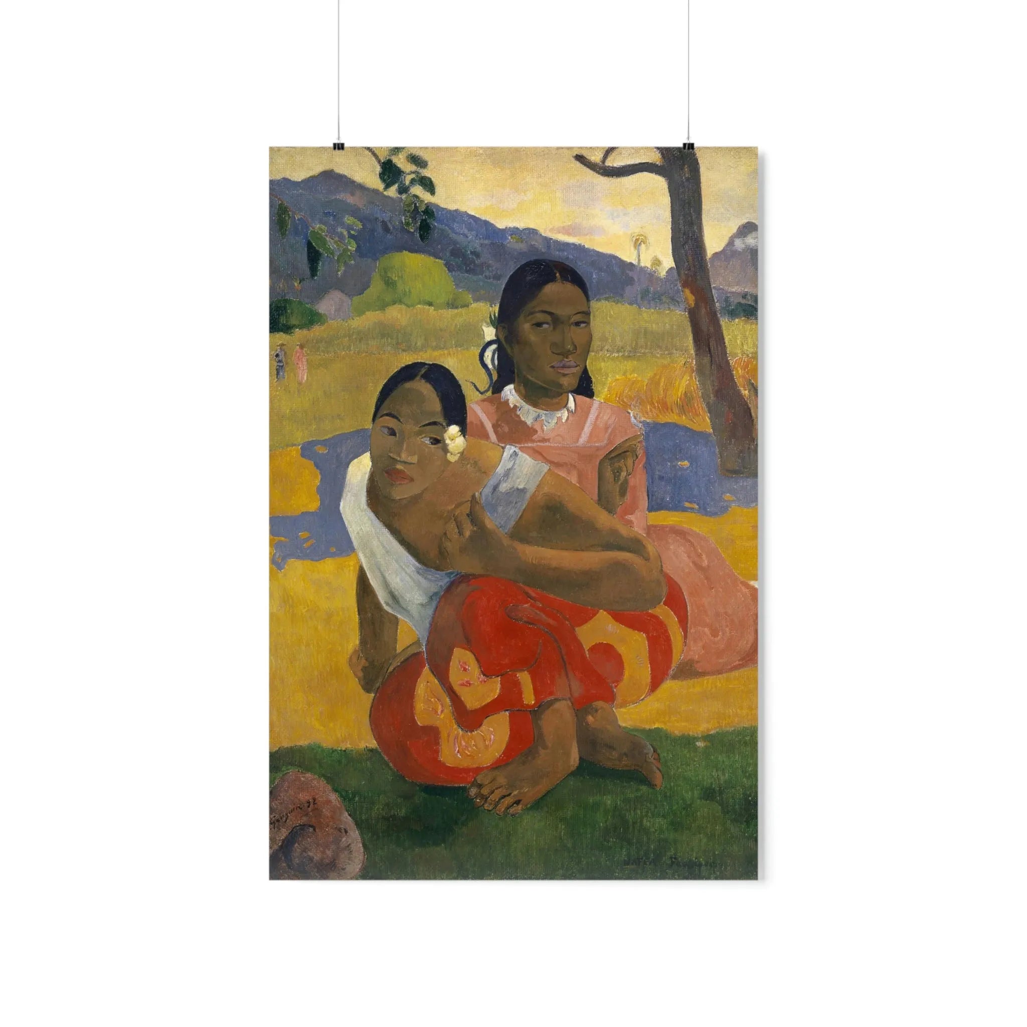 Nafea Faa Ipoipo by Paul Gauguin Art Premium Posters