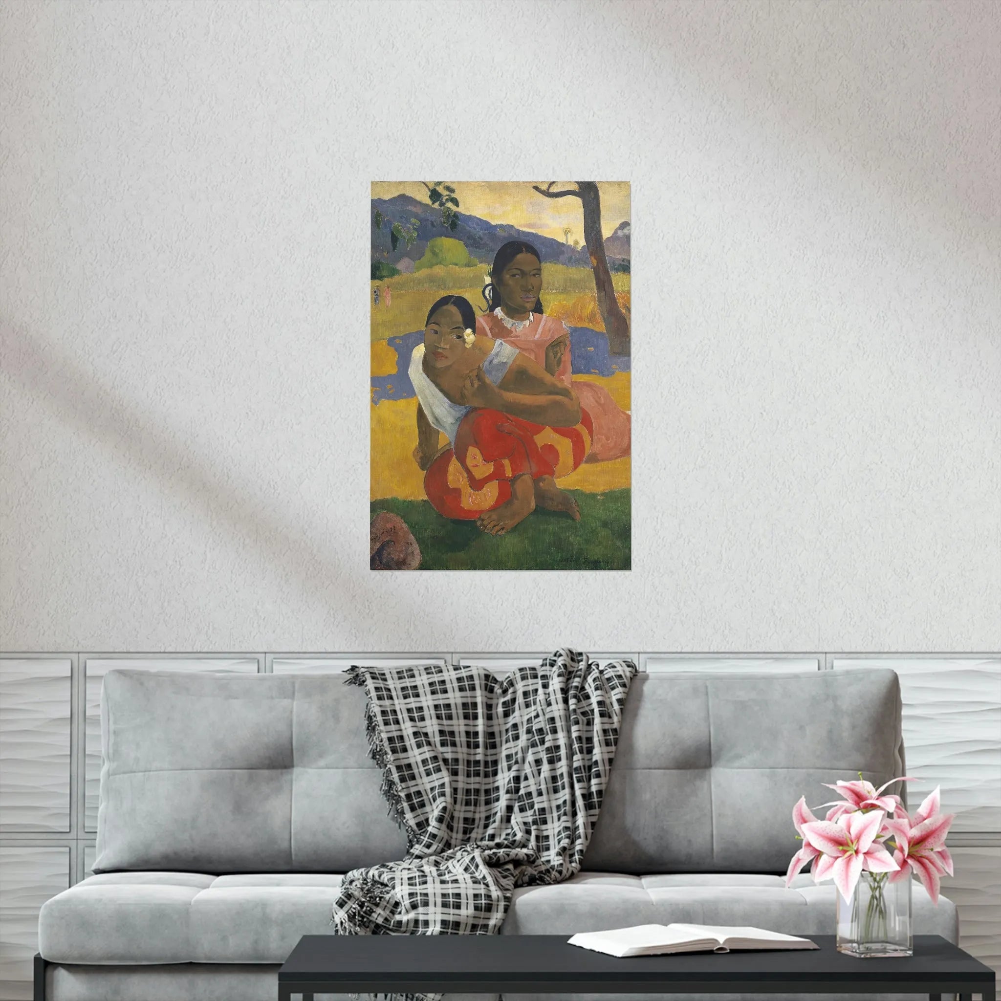 Nafea Faa Ipoipo by Paul Gauguin Art Premium Posters