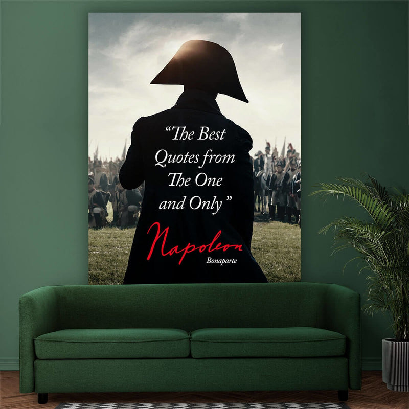 Napoleon Bonaparte Inspirational Quote Canvas Print