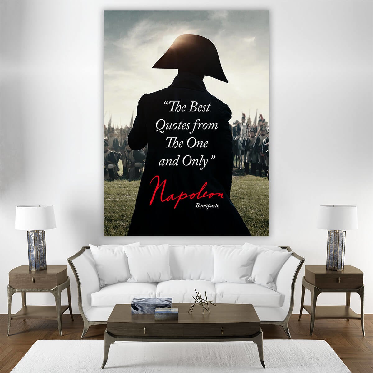 Elegant Napoleon Bonaparte Canvas Art with Inspiring Quotes