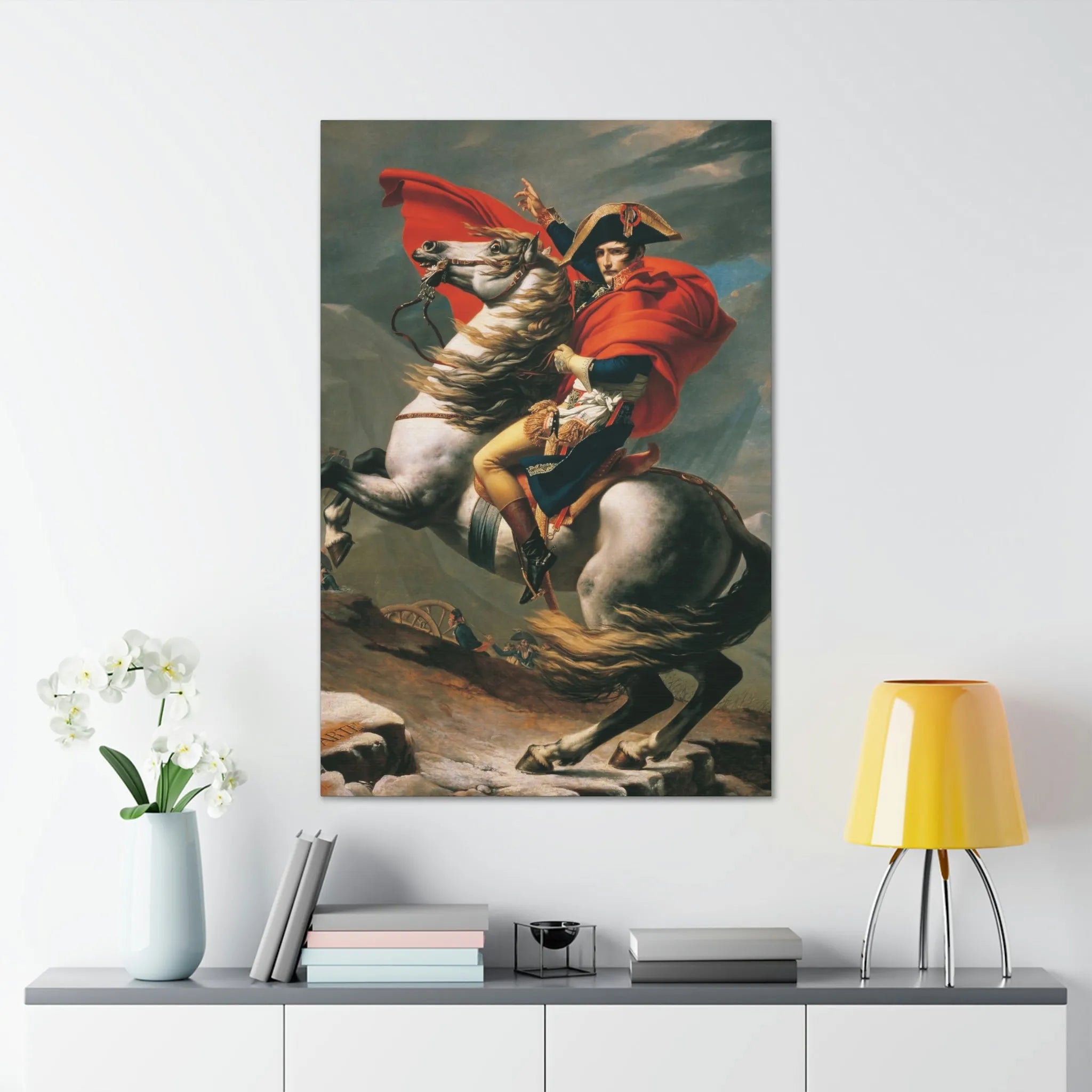 Napoleon Crossing the Alps Canvas Gallery Wraps