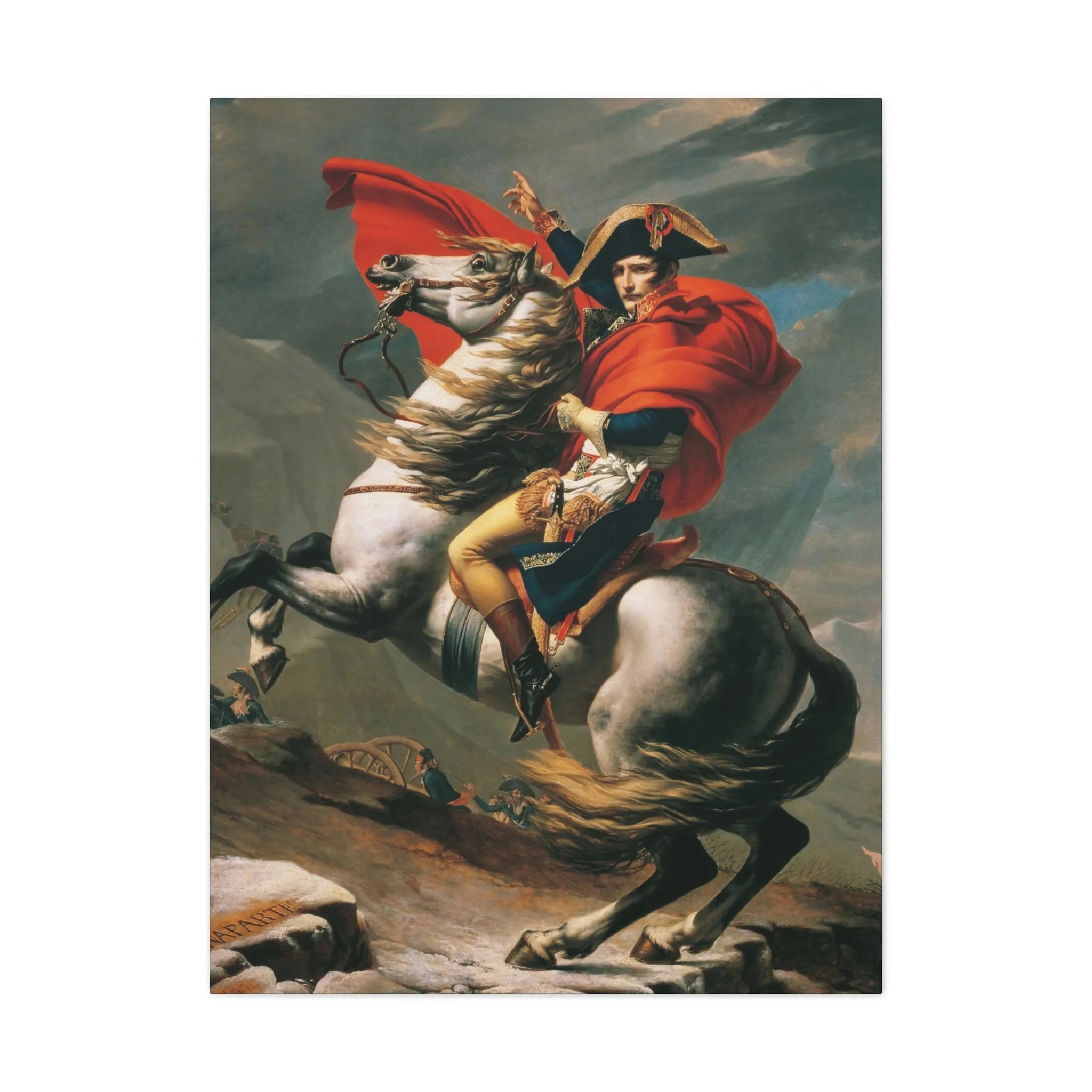 Napoleon Crossing the Alps Canvas Gallery Wraps