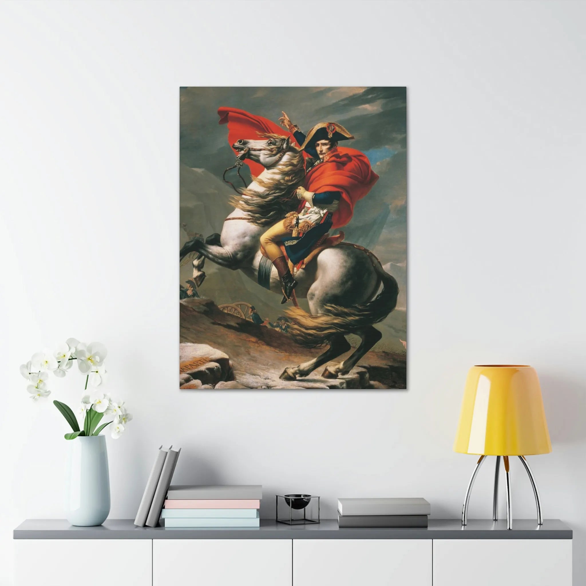 Napoleon Crossing the Alps Canvas Gallery Wraps