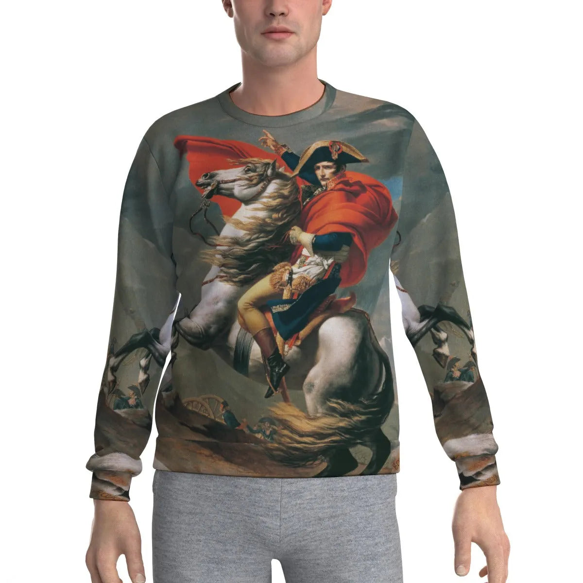 Napoleon Crossing the Alps Sweatshirt | Art Crewneck