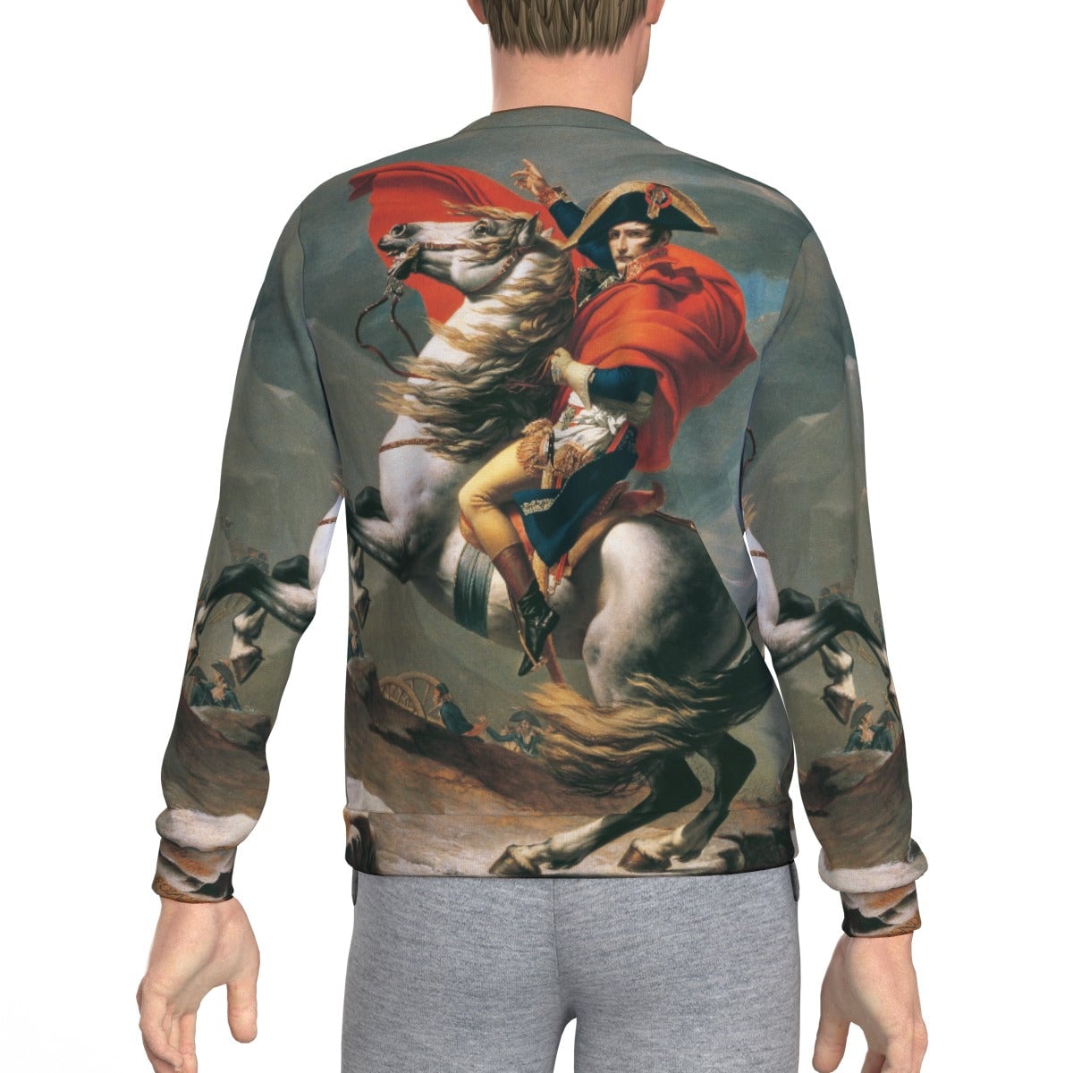 Napoleon Crossing the Alps Sweatshirt | Art Crewneck
