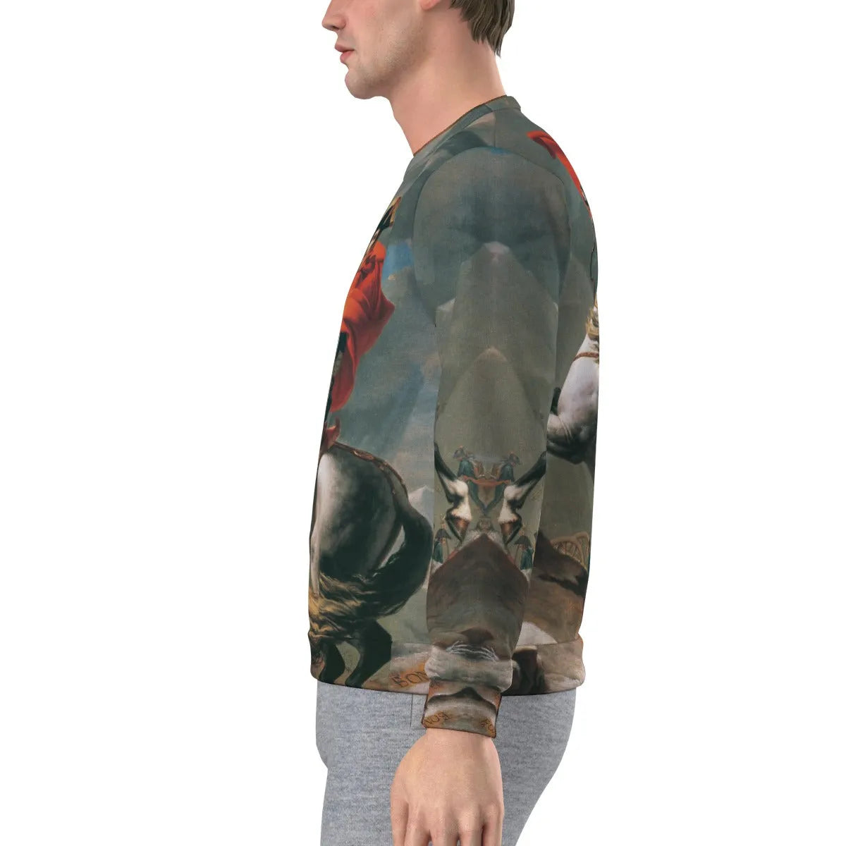 Napoleon Crossing the Alps Sweatshirt | Art Crewneck