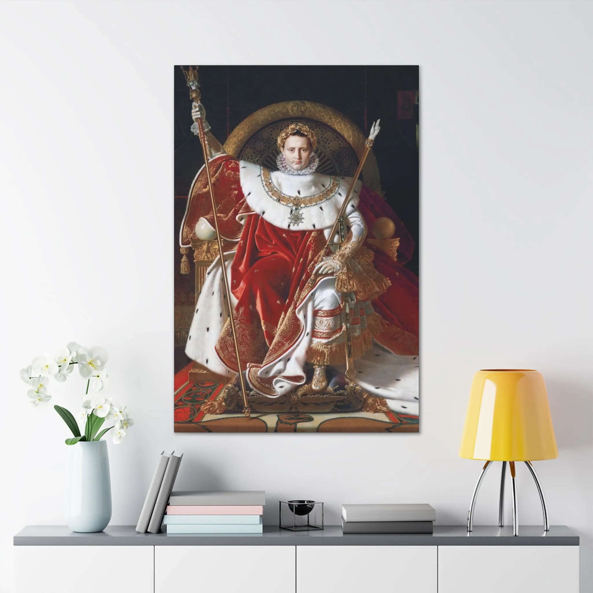 Elevate Your Space with Napoleon I Canvas Wrap | Historical Art