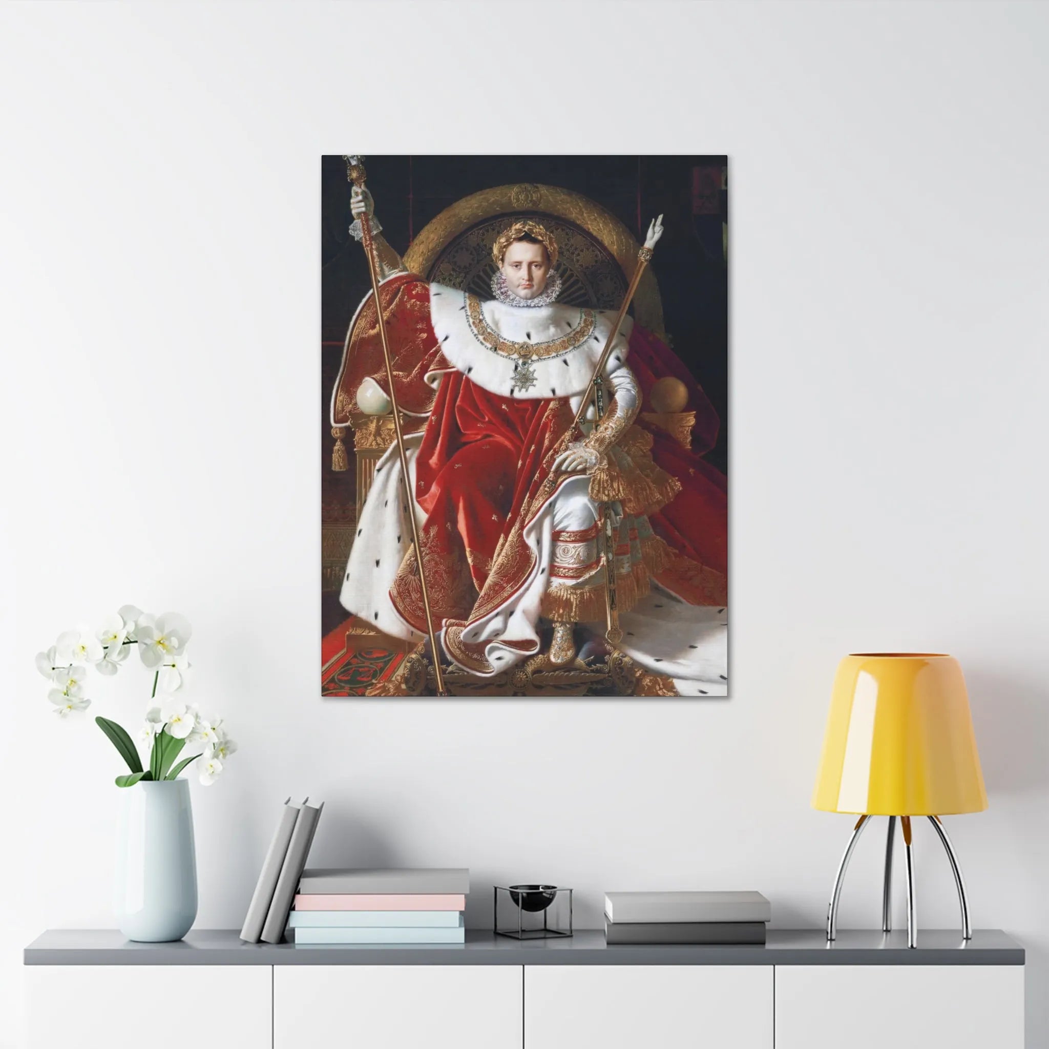 Elevate Your Space with Napoleon I Canvas Wrap | Historical Art