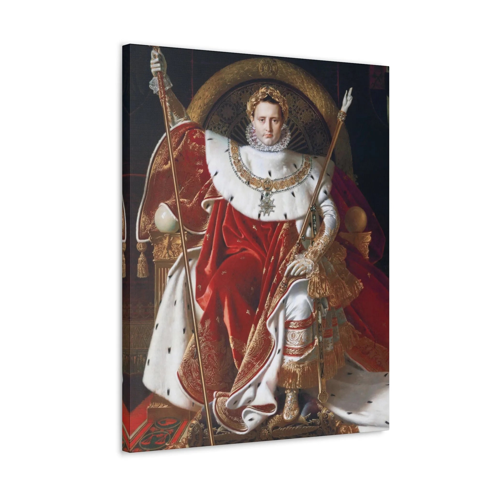 Elevate Your Space with Napoleon I Canvas Wrap | Historical Art