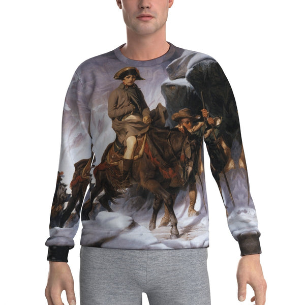 Napoleon on a mule with a peasant leading him Sweatshirt