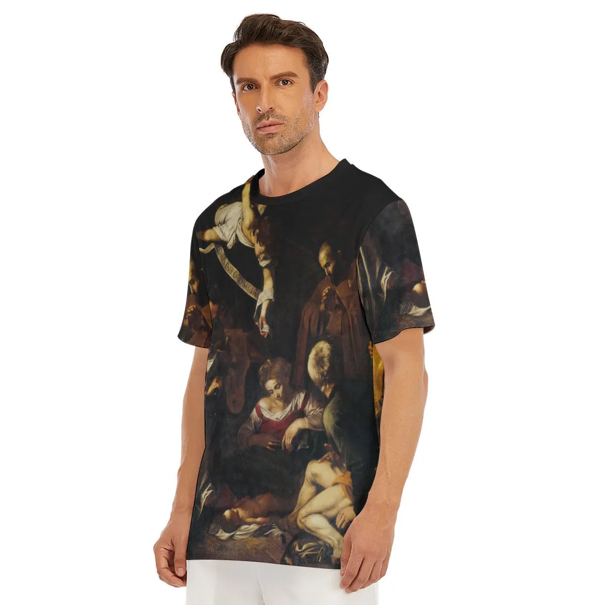 Nativity by Caravaggio Art T-Shirt