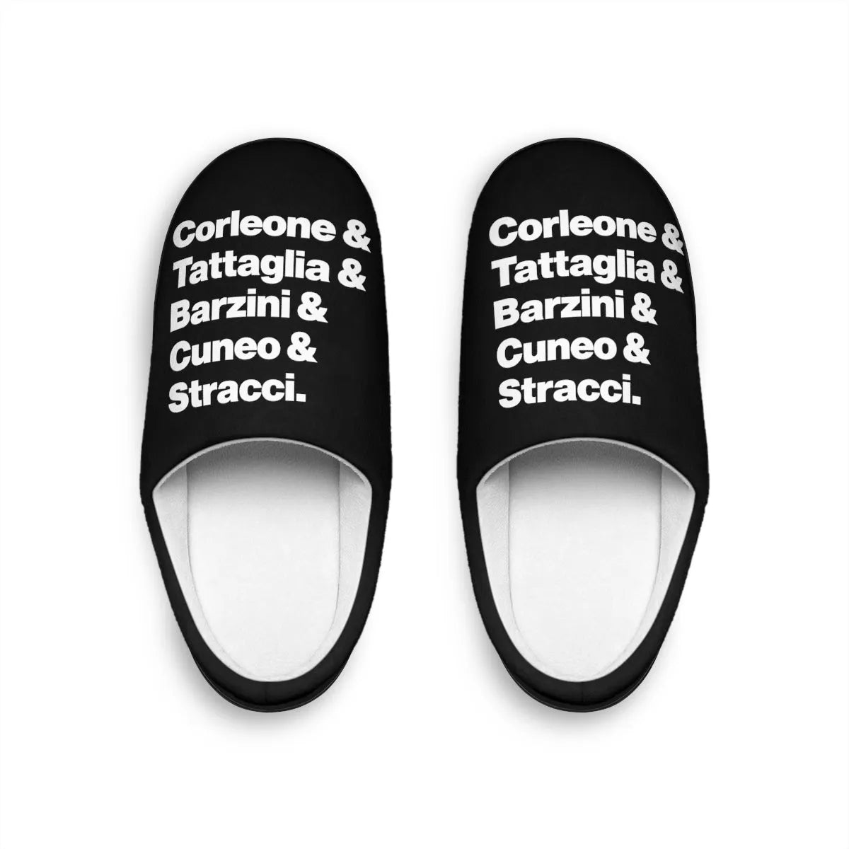 New York Five Families Corleone Tattaglia Barzini Cuneo Stracci Slippers