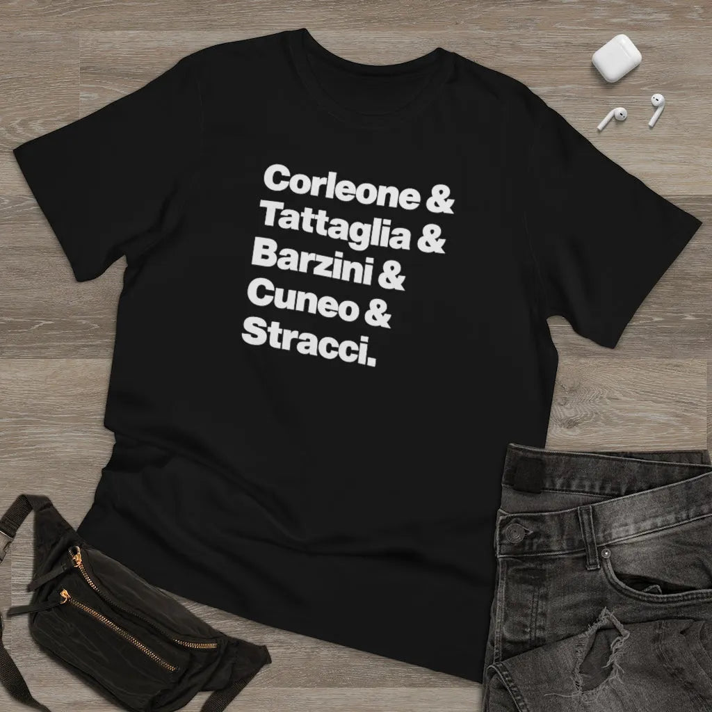 New York Five Families Corleone Tattaglia Barzini Cuneo Stracci T-shirt