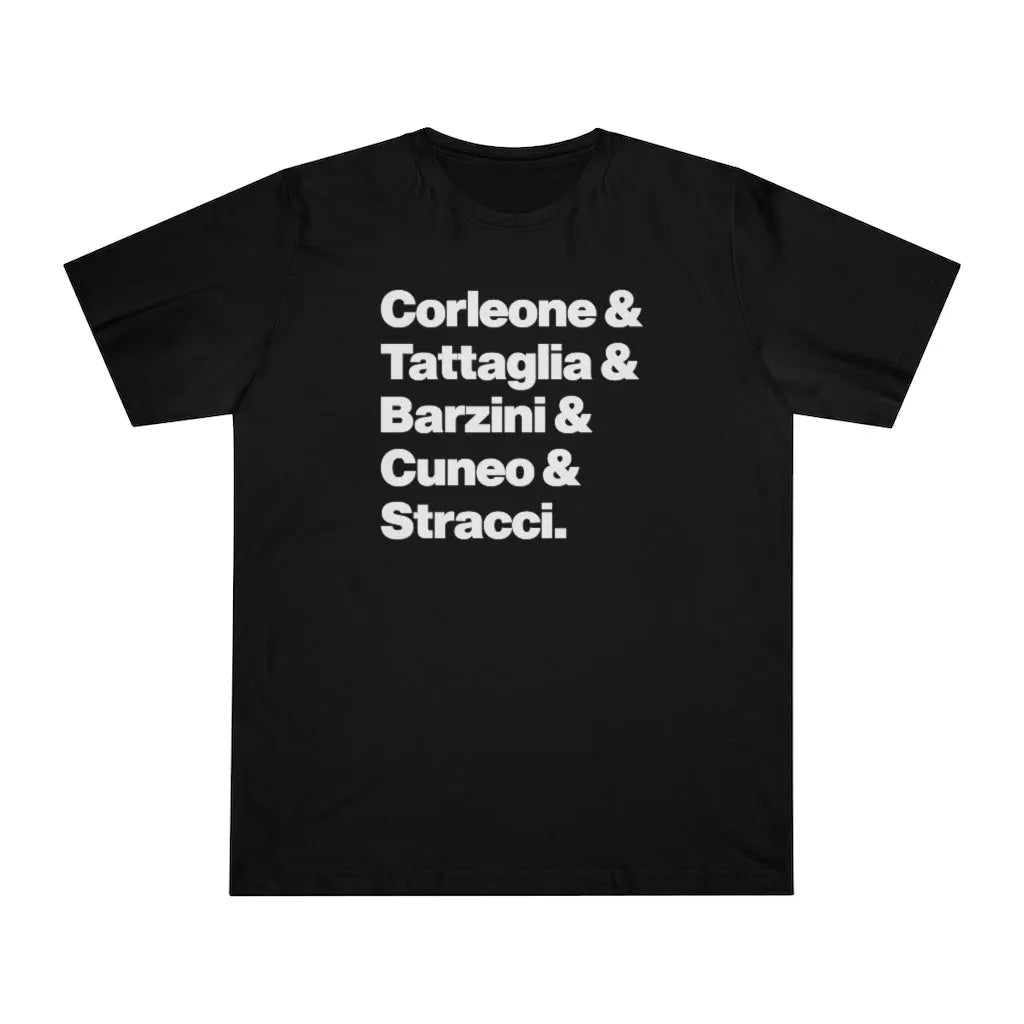 New York Five Families Corleone Tattaglia Barzini Cuneo Stracci T-shirt