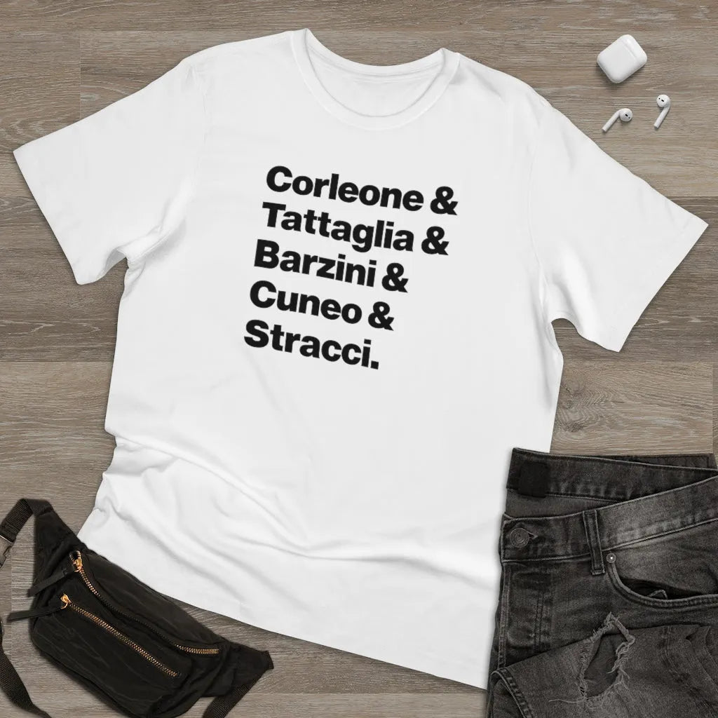 New York Five Families Corleone Tattaglia Barzini Cuneo Stracci T-shirt