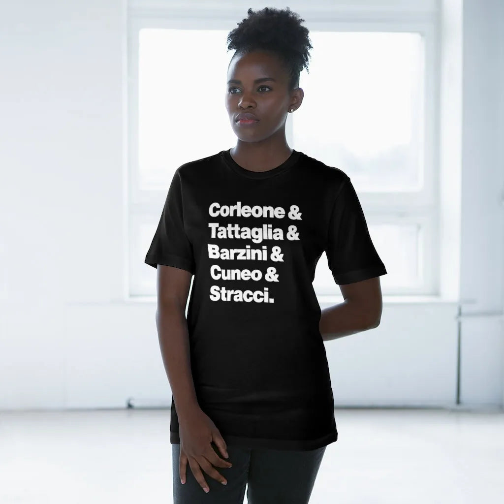 New York Five Families Corleone Tattaglia Barzini Cuneo Stracci T-shirt