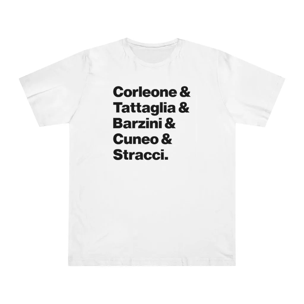New York Five Families Corleone Tattaglia Barzini Cuneo Stracci T-shirt