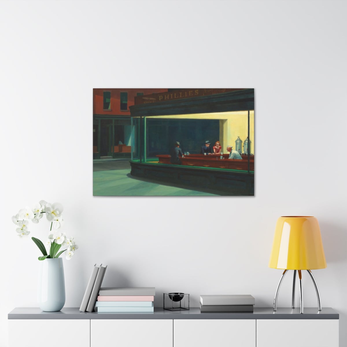 Elevate your space with Nighthawks Canvas Gallery Wraps