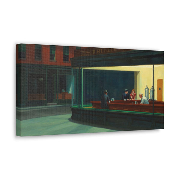 Edward Hopper Nighthawks Canvas Gallery Wrap