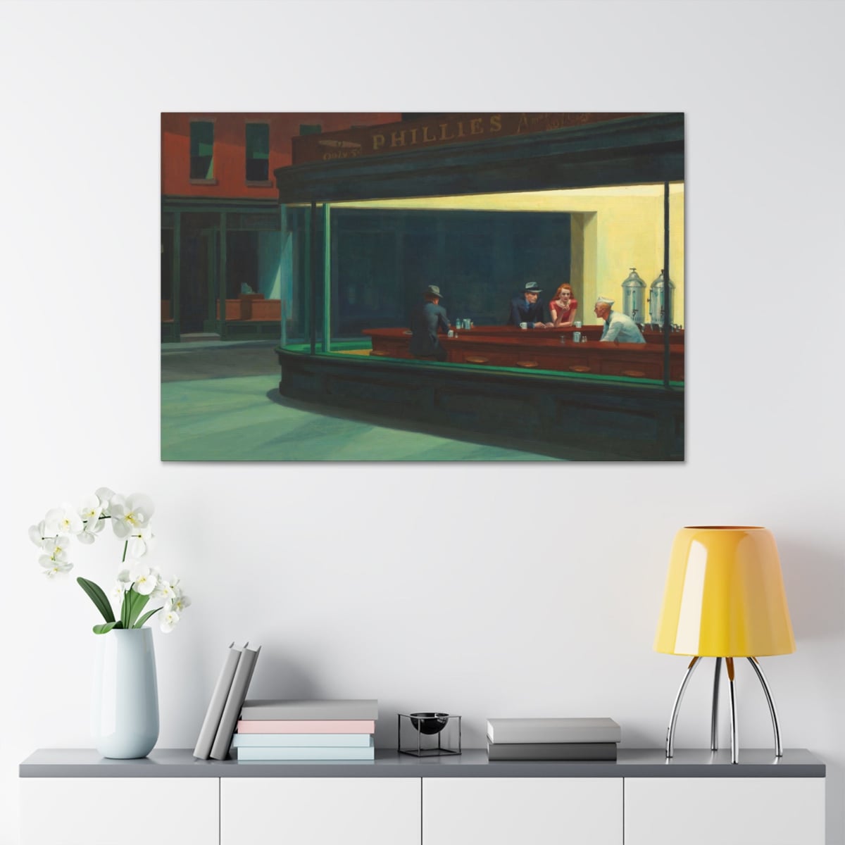 Elevate your space with Nighthawks Canvas Gallery Wraps