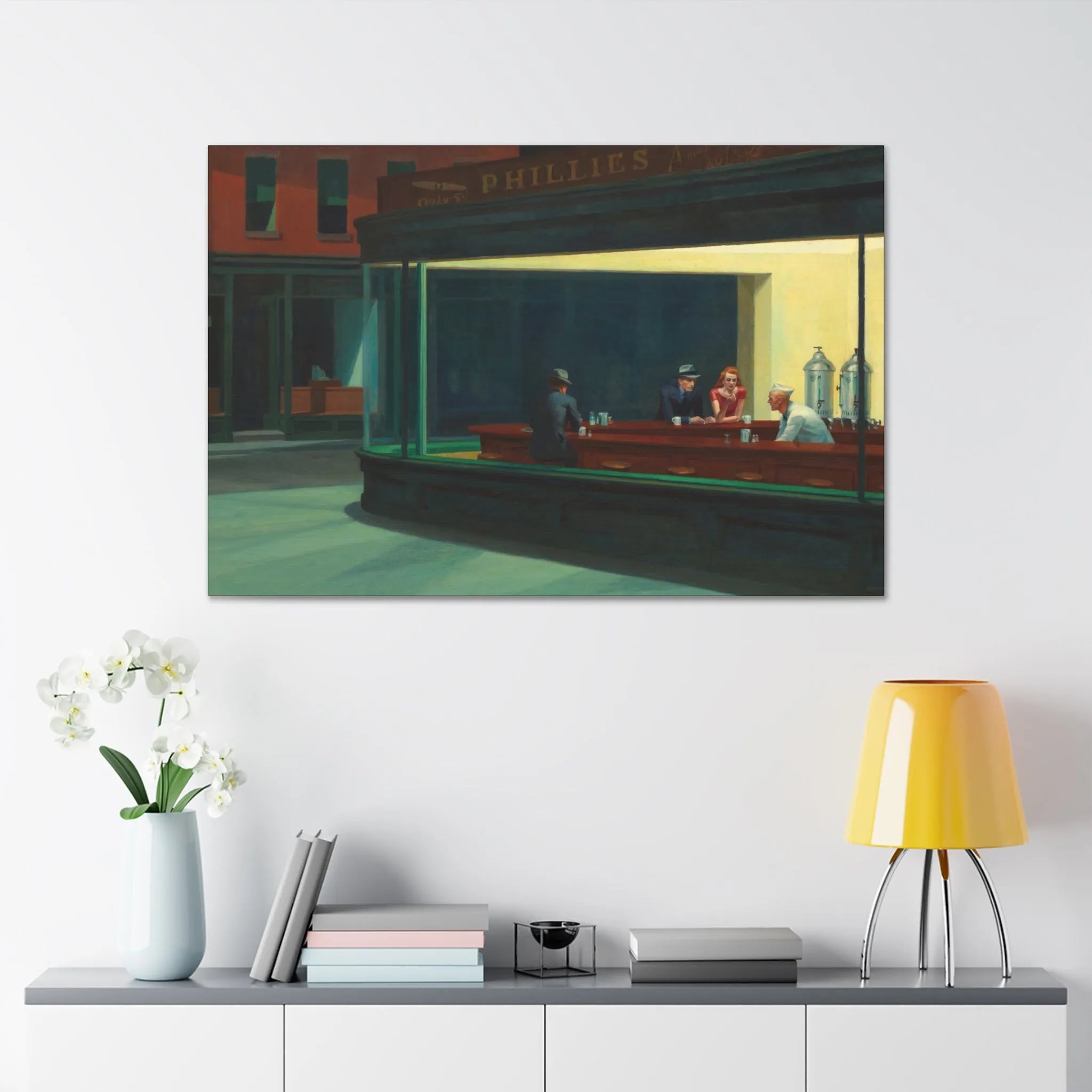 Elevate your space with Nighthawks Canvas Gallery Wraps