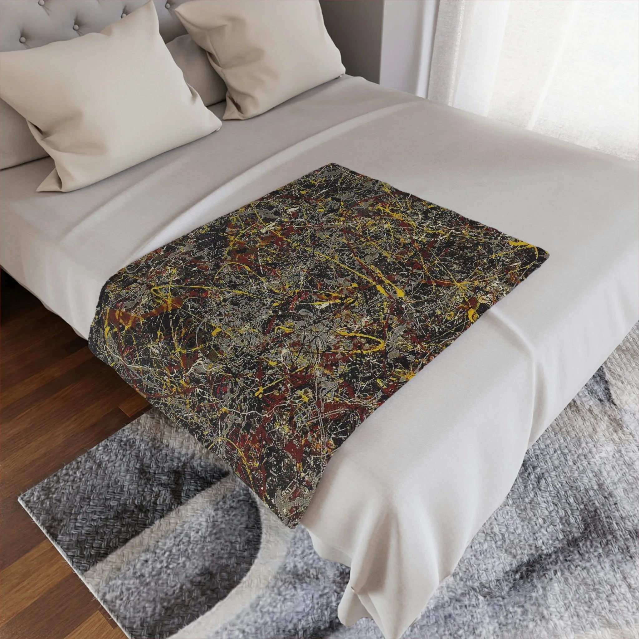 Jackson Pollock’s No. 5 1948 Art Blanket: Iconic Home Decor