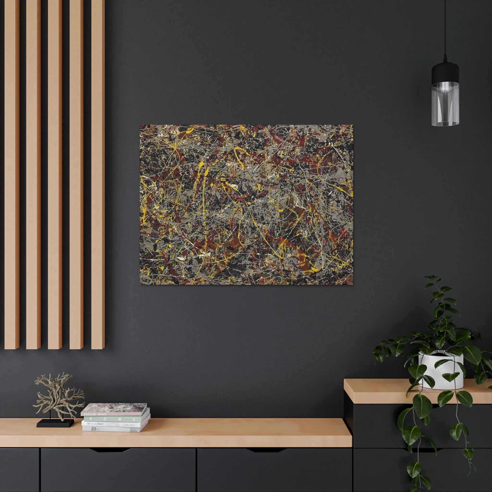 No 5 1948 by Jackson Pollock Art Canvas Gallery Wraps