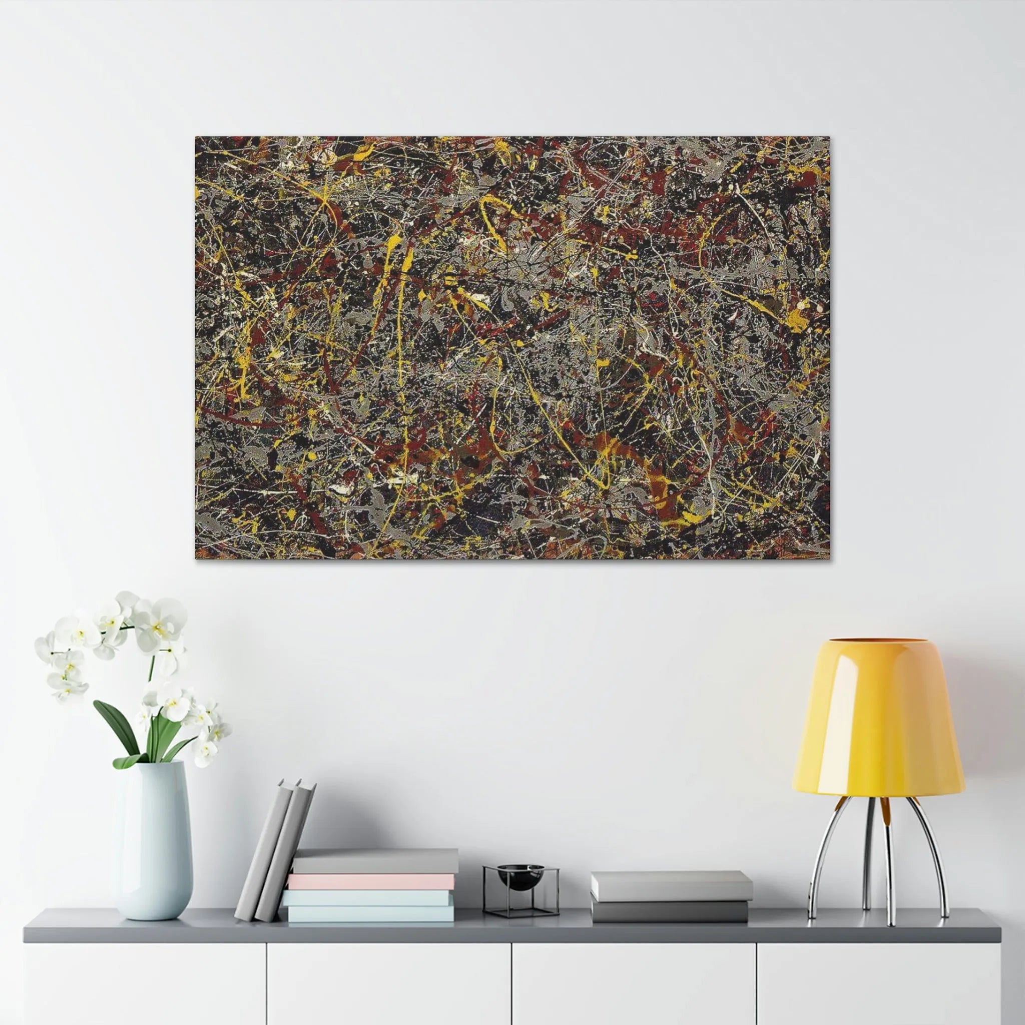 No 5 1948 by Jackson Pollock Art Canvas Gallery Wraps