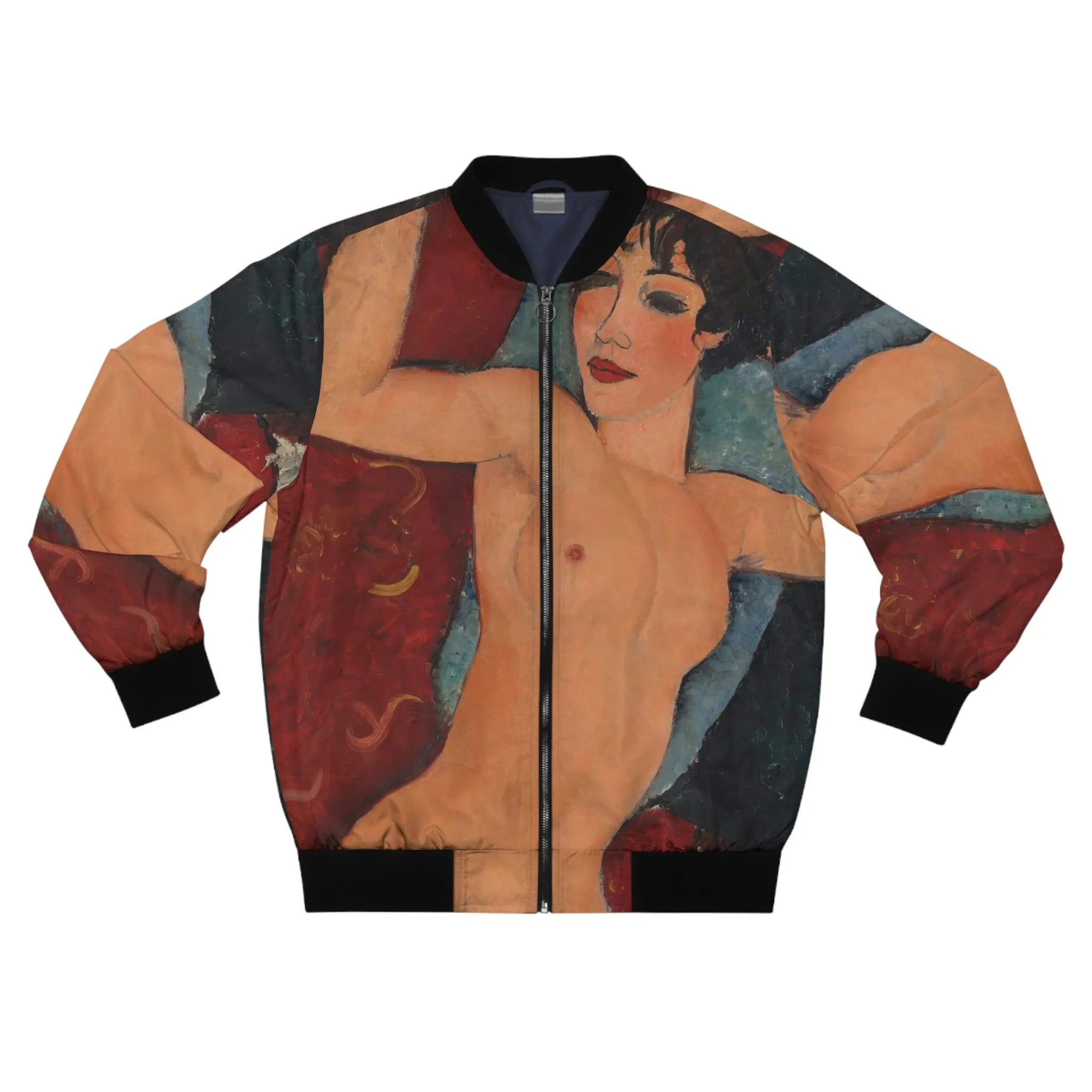 Nu couché by Amedeo Modigliani Art Bomber Jacket