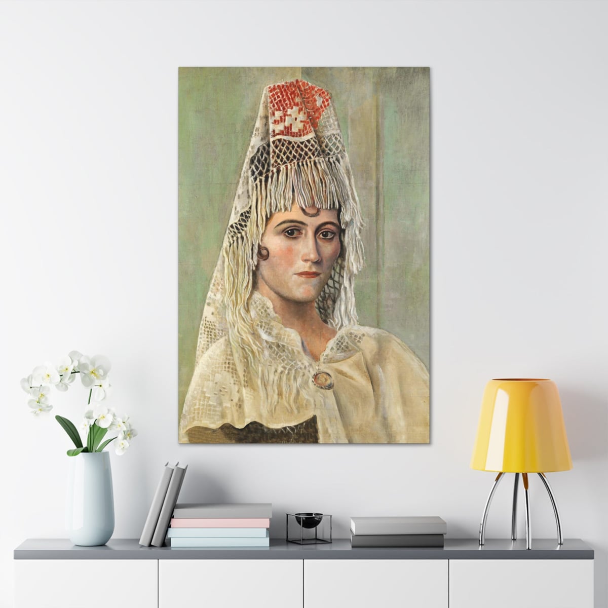 Elevate Your Space Olga in a Mantilla Canvas Wraps | Buy Art Online