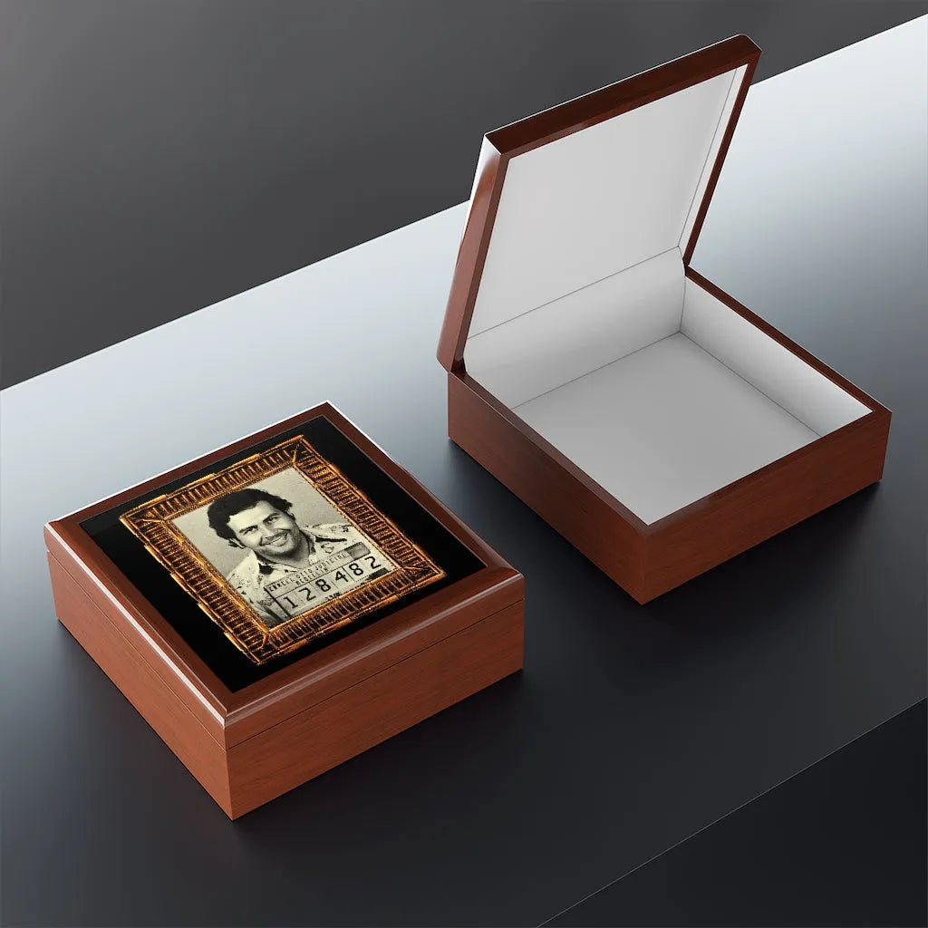 Pablo Emilio Escobar Gaviria Medellín Boss El Patron Jewelry Box