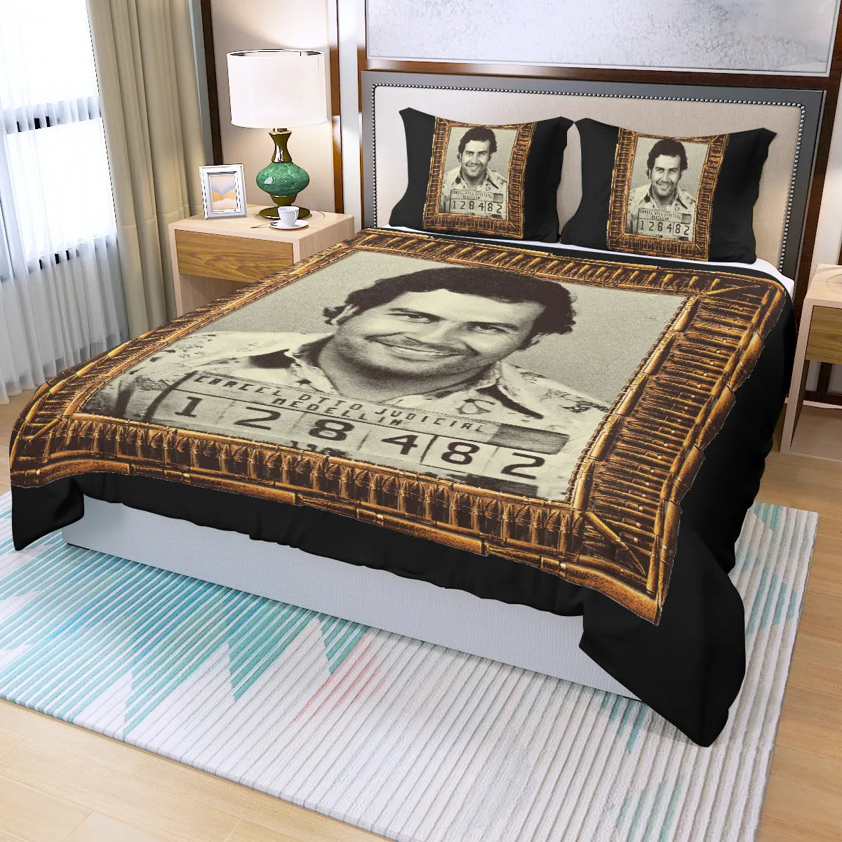 Pablo Escobar Gaviria El Patron Three Piece Duvet Cover Set