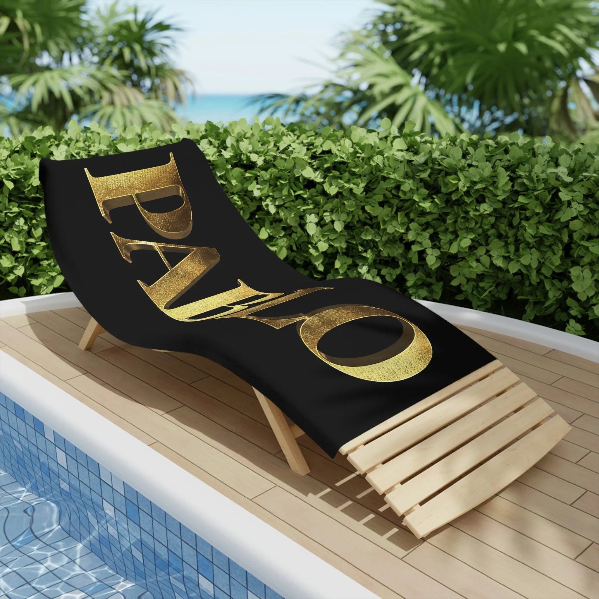 Pablo Golden Gangster Beach Towels