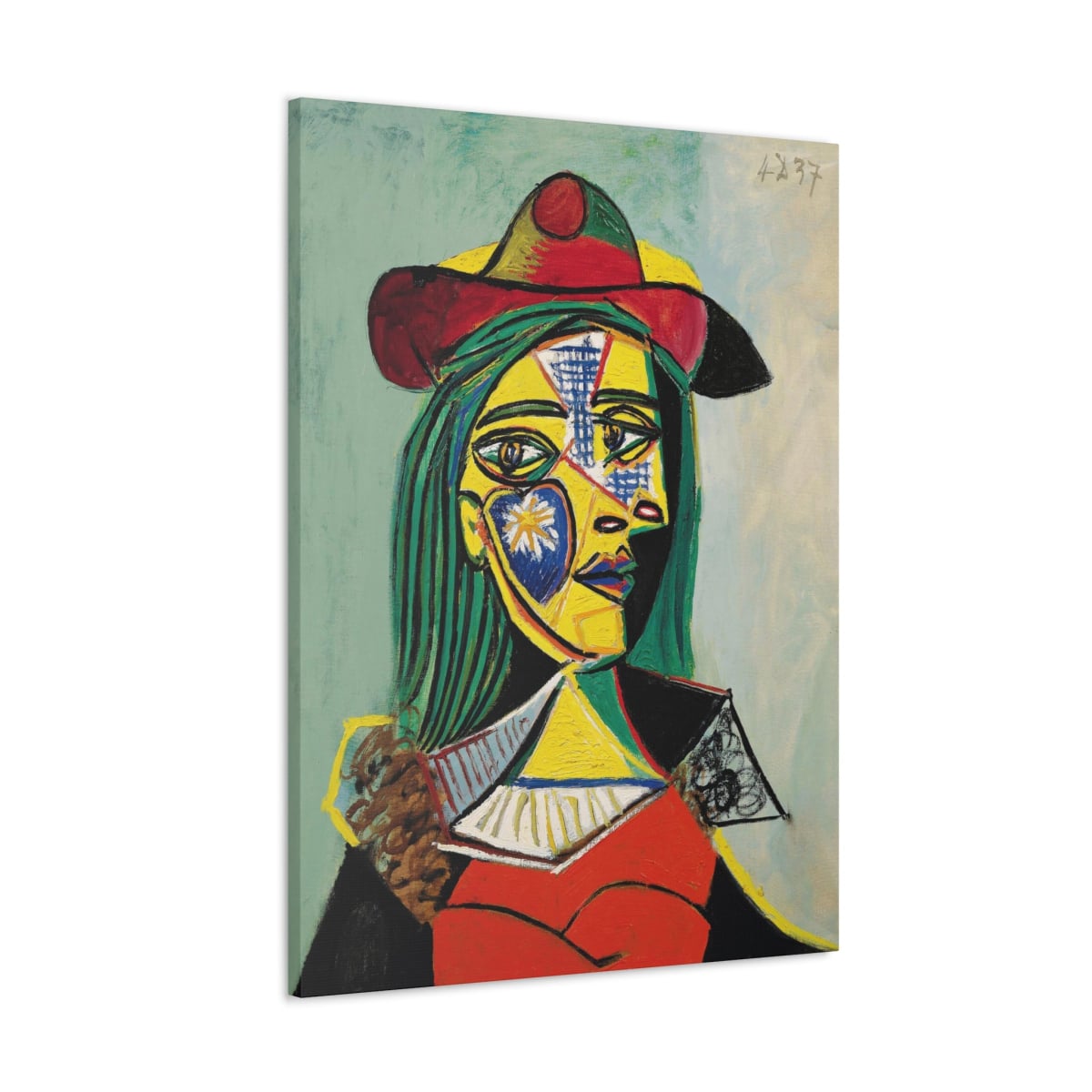 The Woman in Hat and Fur Collar - A Pablo Picasso Masterpiece