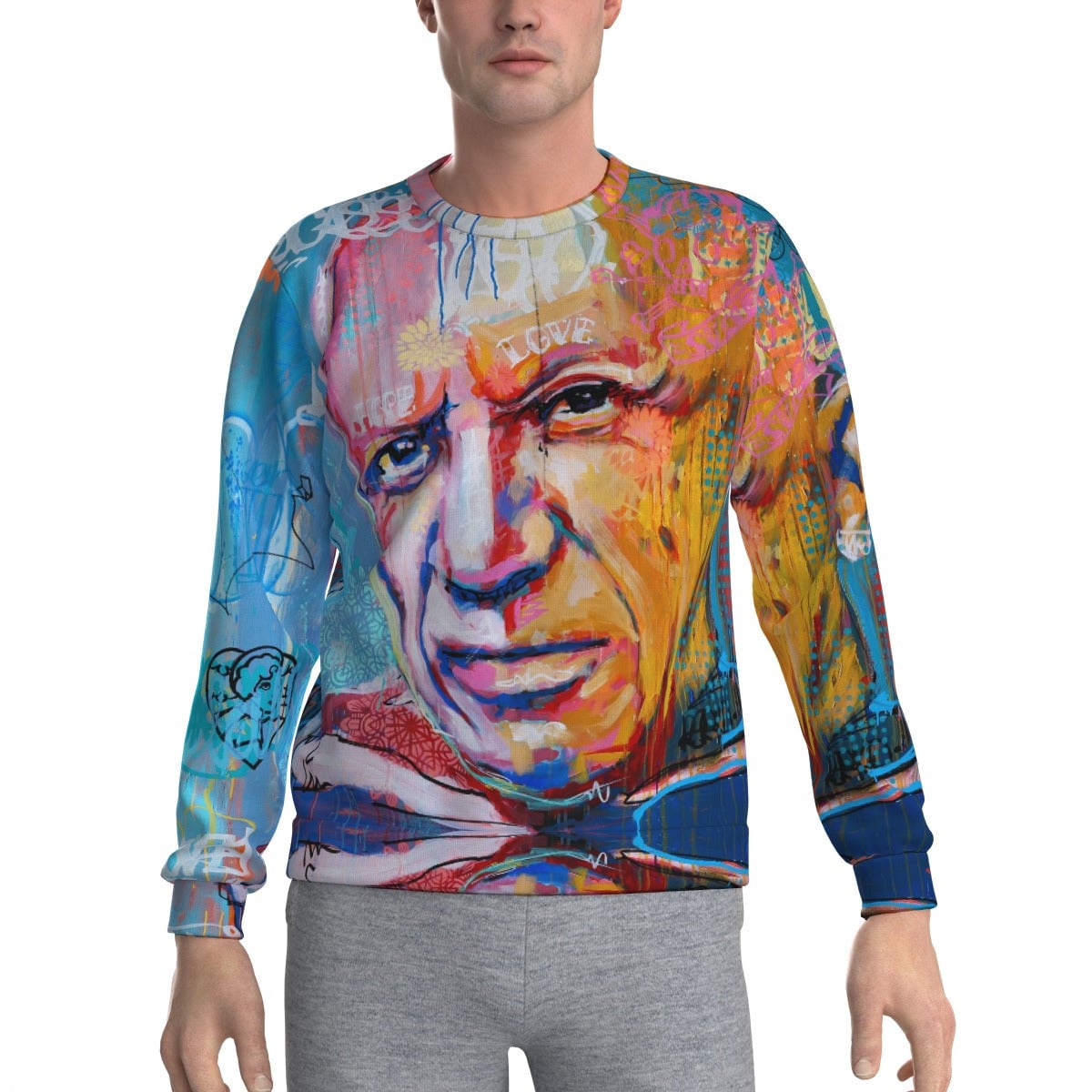 Pablo Piccaso Famous Pop Art Surrealism Collage Sweatshirt